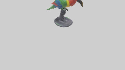3D model Parrot statue model VR / AR / low-poly