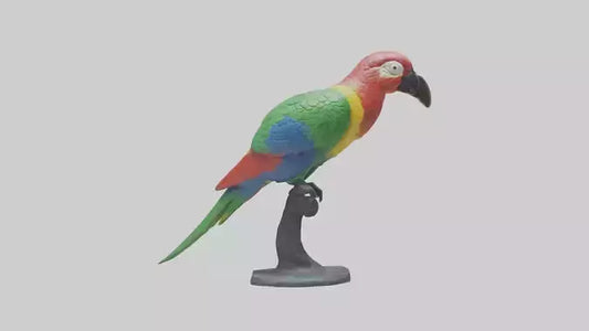 3D model Parrot statue model VR / AR / low-poly
