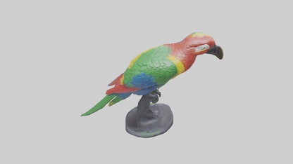 3D model Parrot statue model VR / AR / low-poly