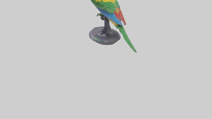 3D model Parrot statue model VR / AR / low-poly