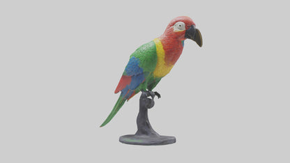 3D model Parrot statue model VR / AR / low-poly
