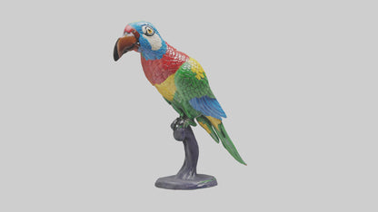 3D model Parrot statue model VR / AR / low-poly