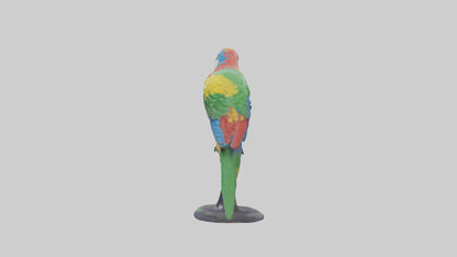 3D model Parrot statue model VR / AR / low-poly