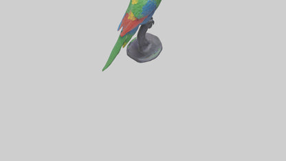 3D model Parrot statue model VR / AR / low-poly