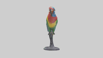 3D model Parrot statue model VR / AR / low-poly