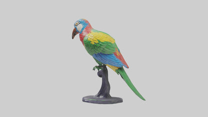 3D model Parrot statue model VR / AR / low-poly