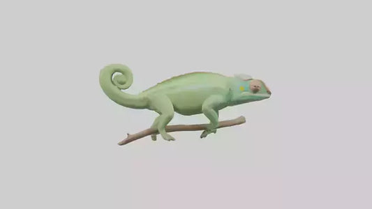 Parsons Chameleon displaying model VR / AR / low-poly