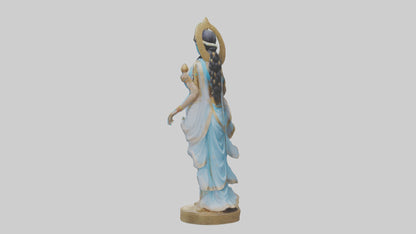3D model Parvati statue model VR / AR / low-poly