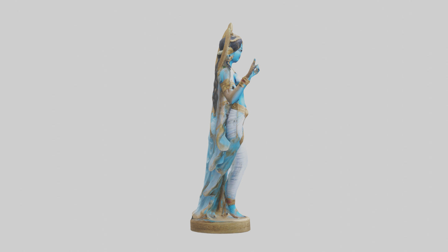 3D model Parvati statue model VR / AR / low-poly