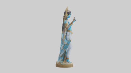 3D model Parvati statue model VR / AR / low-poly