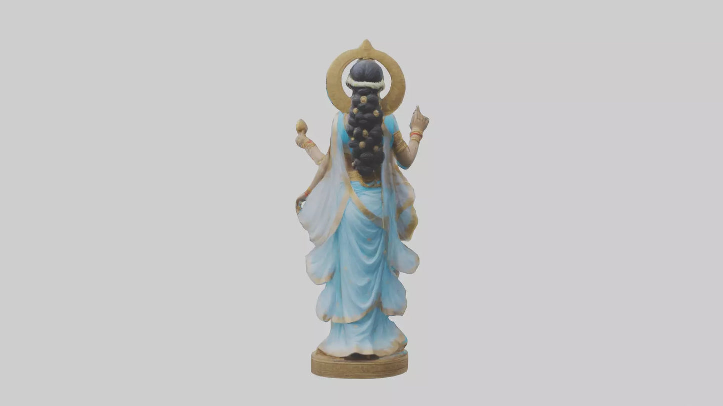 3D model Parvati statue model VR / AR / low-poly