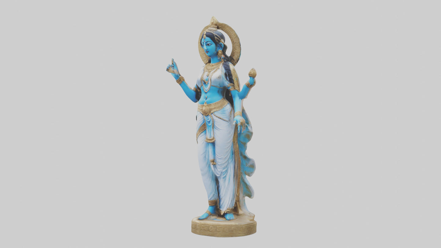 3D model Parvati statue model VR / AR / low-poly