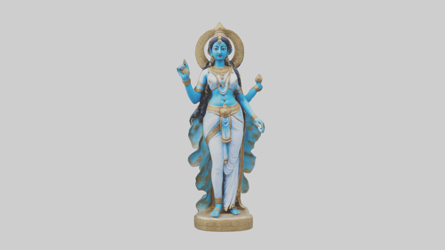 3D model Parvati statue model VR / AR / low-poly