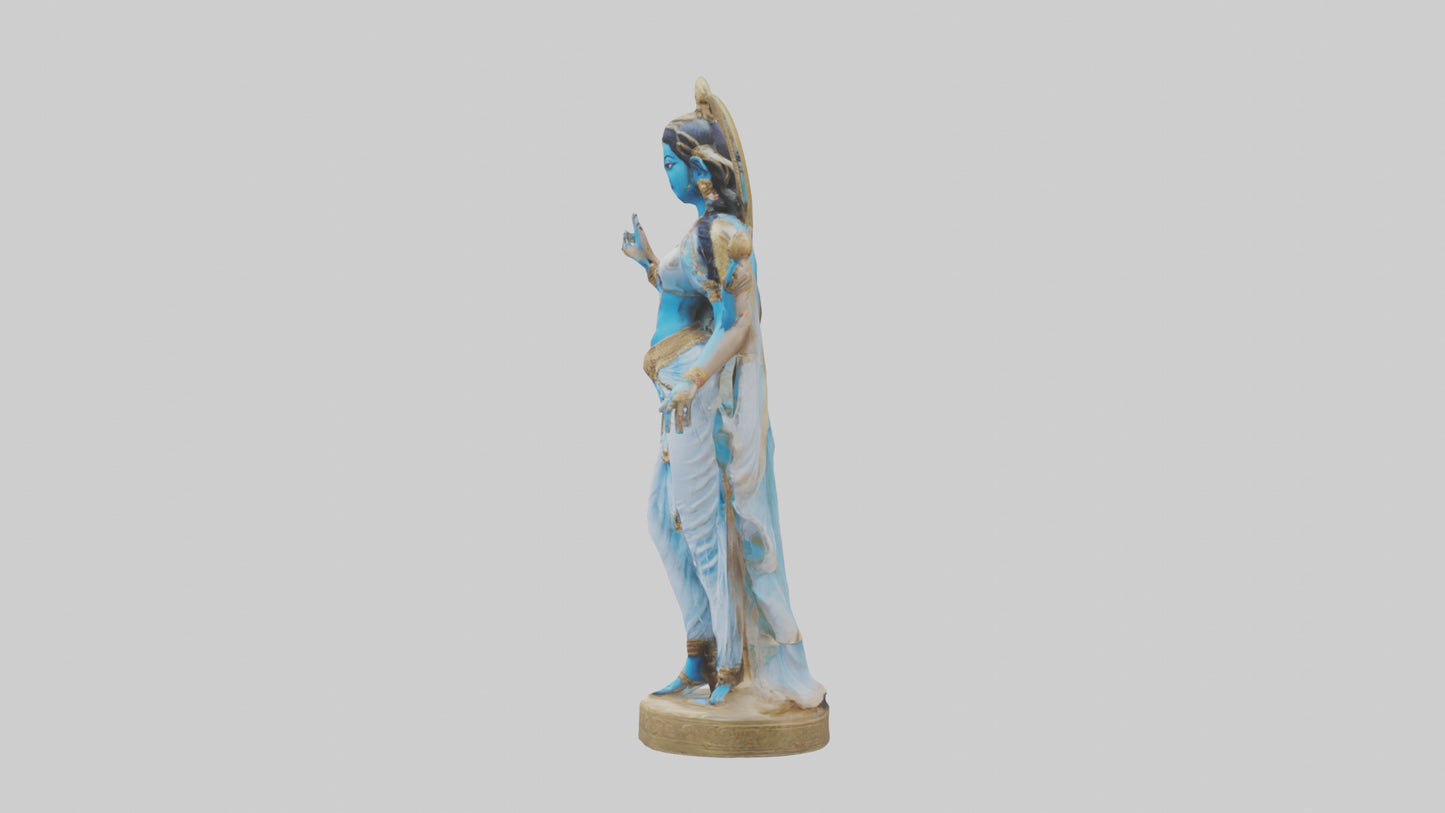 3D model Parvati statue model VR / AR / low-poly