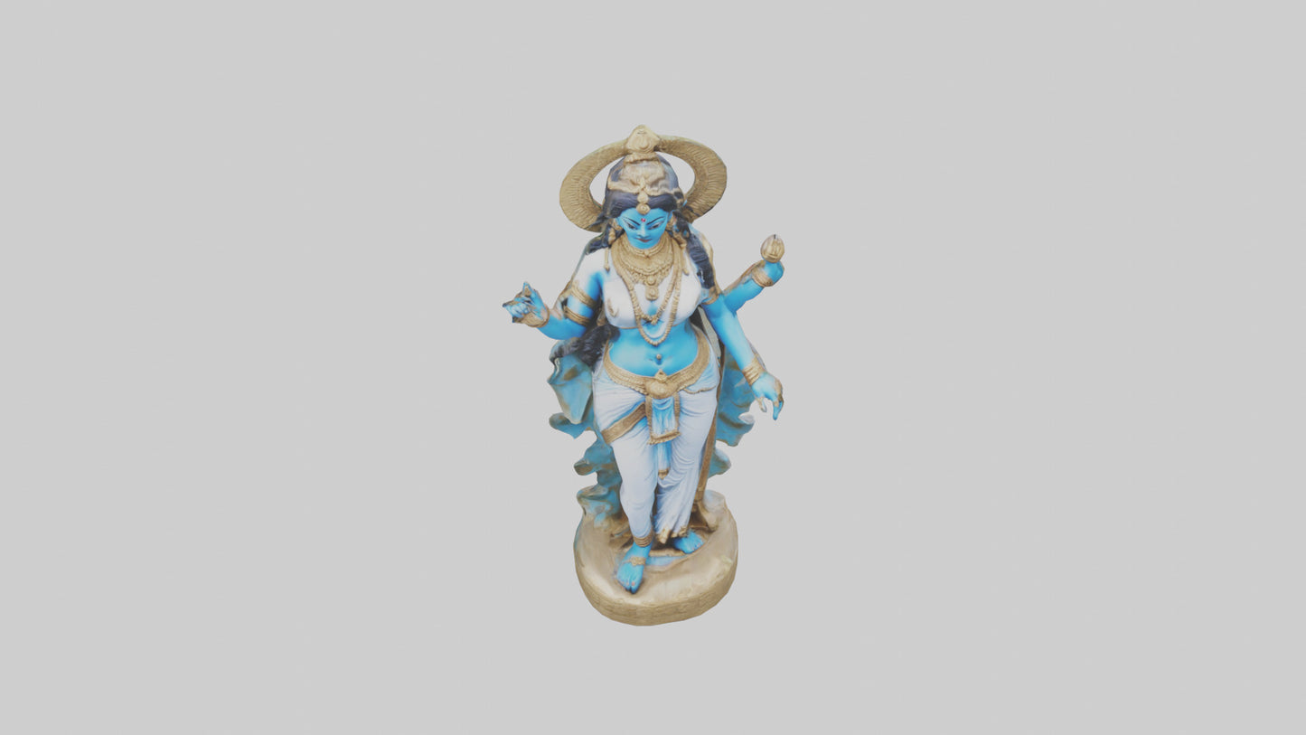 3D model Parvati statue model VR / AR / low-poly