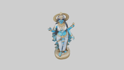 3D model Parvati statue model VR / AR / low-poly
