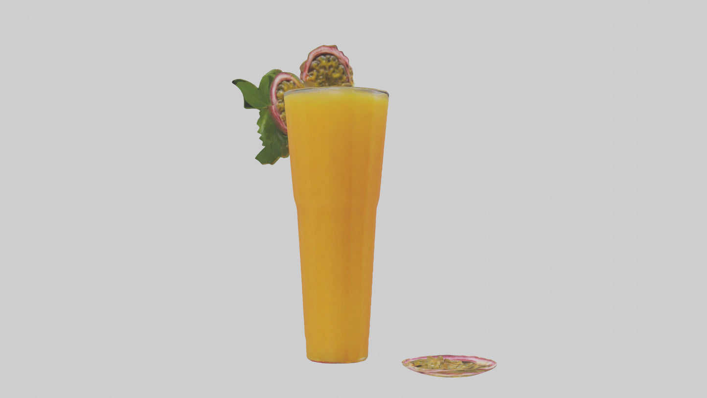 3D model Passion fruit juice model VR / AR / low-poly