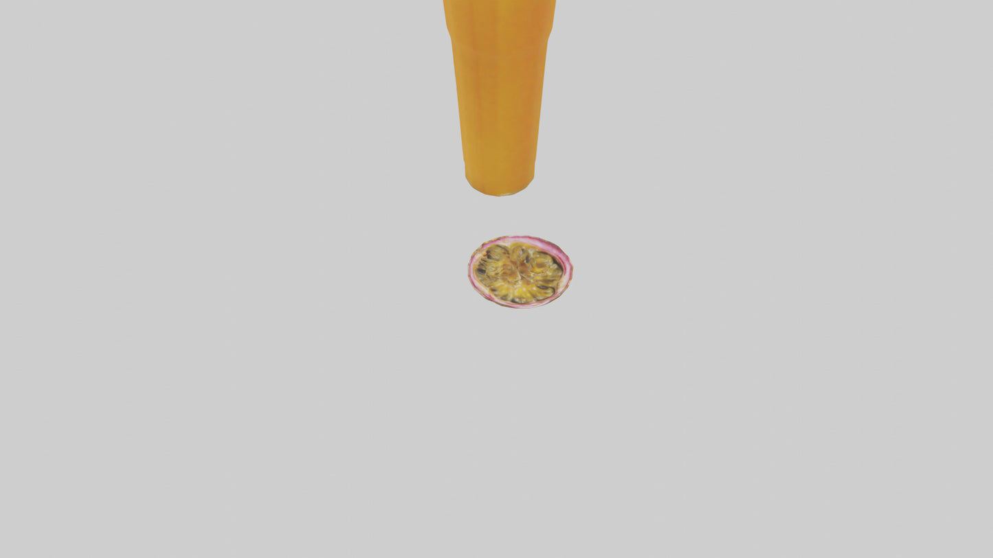 3D model Passion fruit juice model VR / AR / low-poly