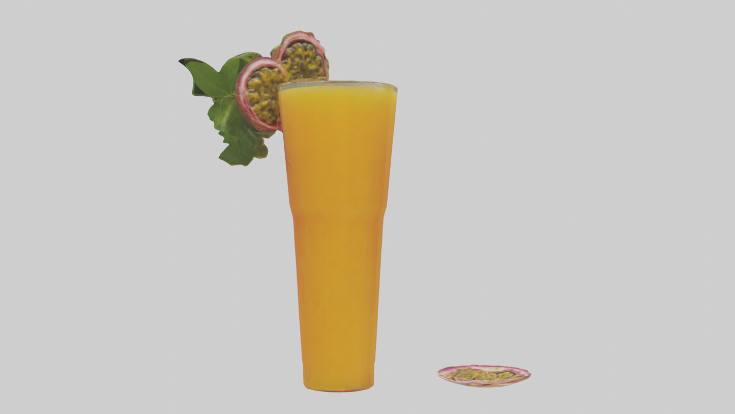 3D model Passion fruit juice model VR / AR / low-poly