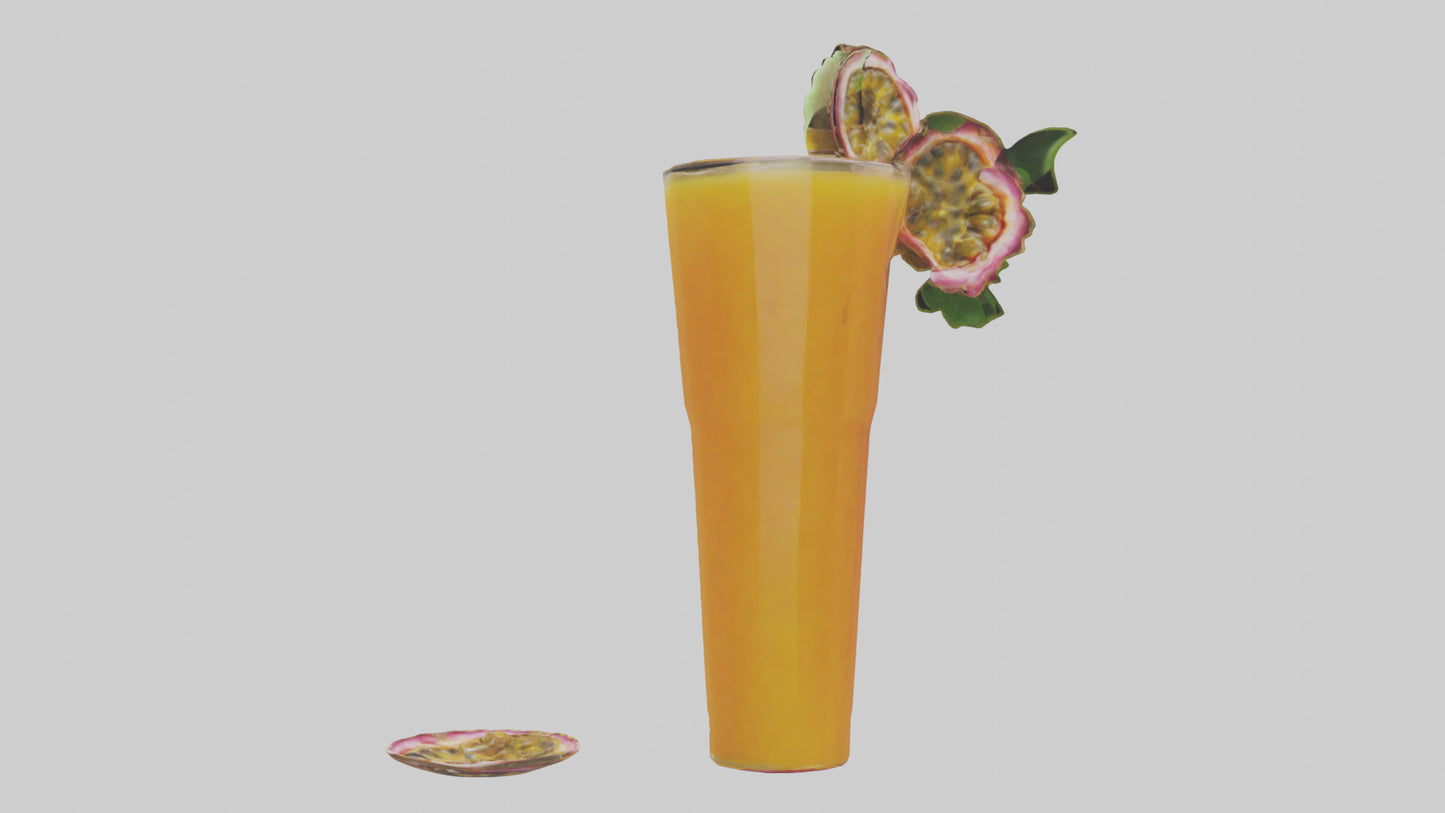 3D model Passion fruit juice model VR / AR / low-poly