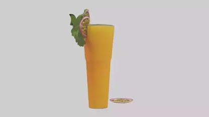 3D model Passion fruit juice model VR / AR / low-poly