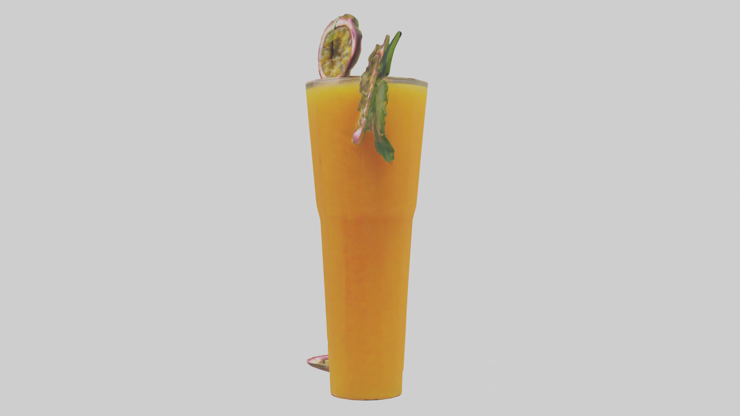 3D model Passion fruit juice model VR / AR / low-poly