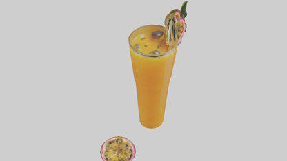 3D model Passion fruit juice model VR / AR / low-poly