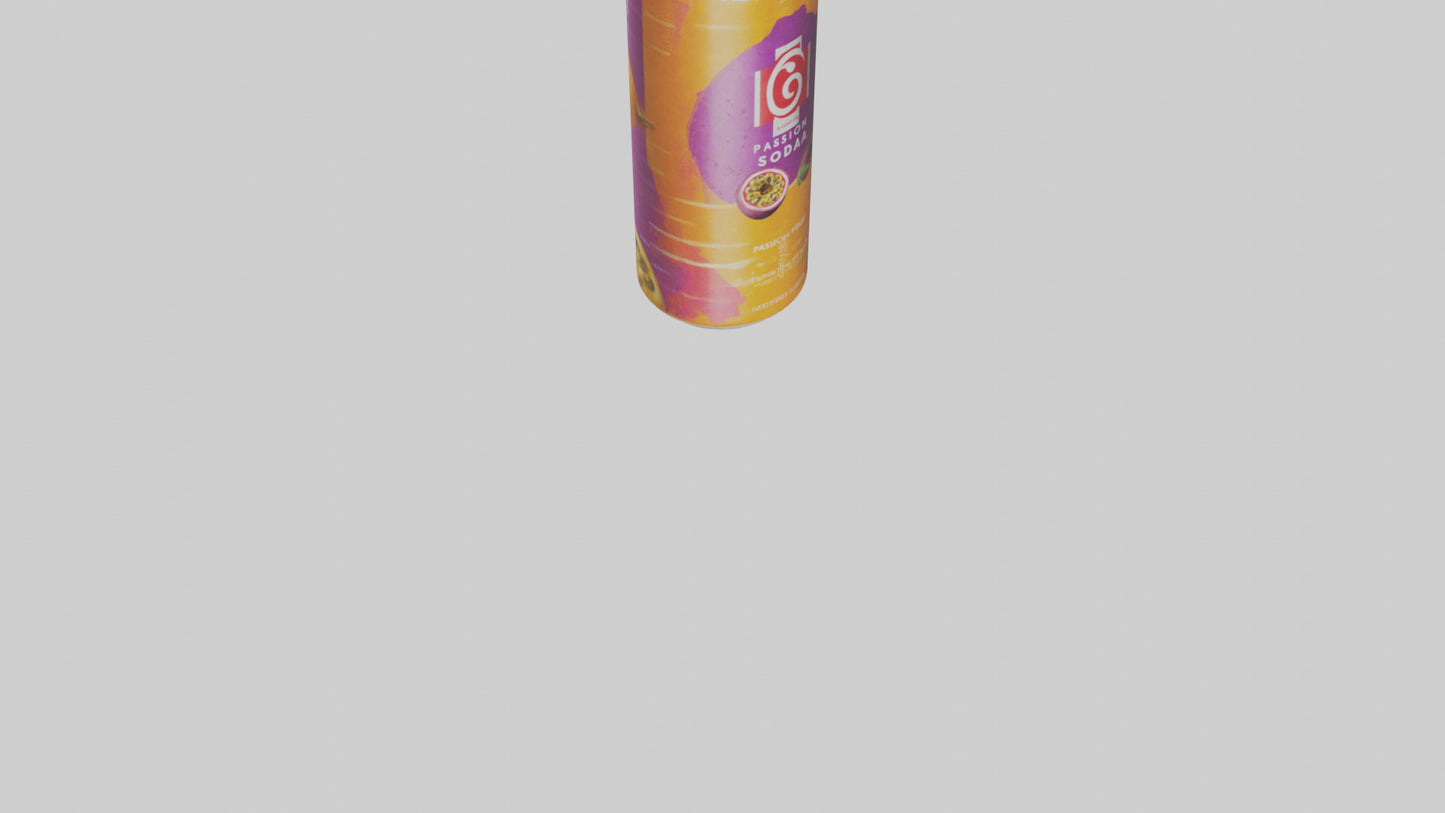 Passion fruit soda model VR / AR / low-poly