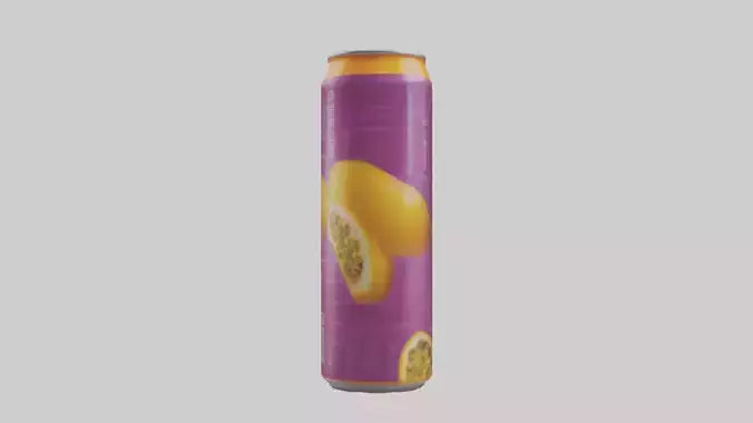 Passion fruit soda model VR / AR / low-poly
