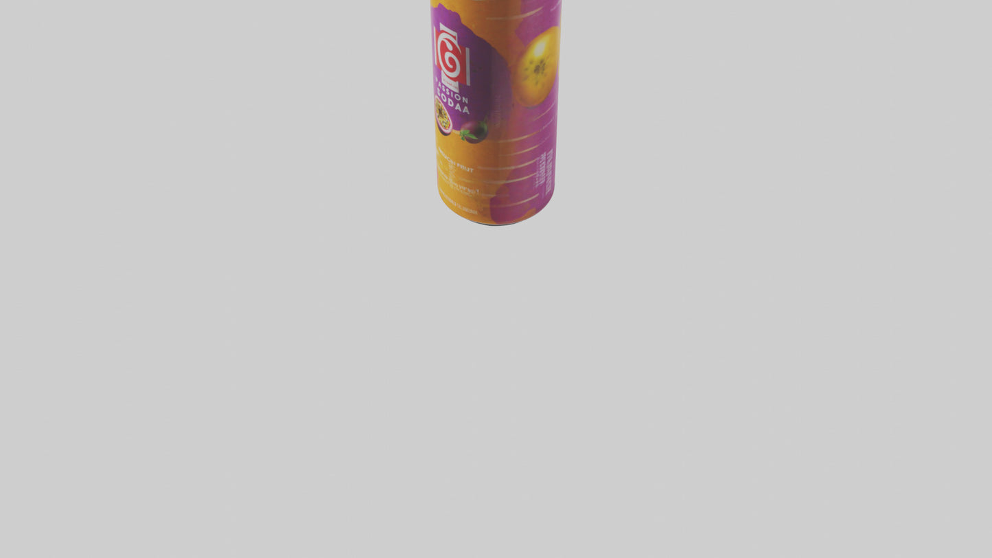 Passion fruit soda model VR / AR / low-poly