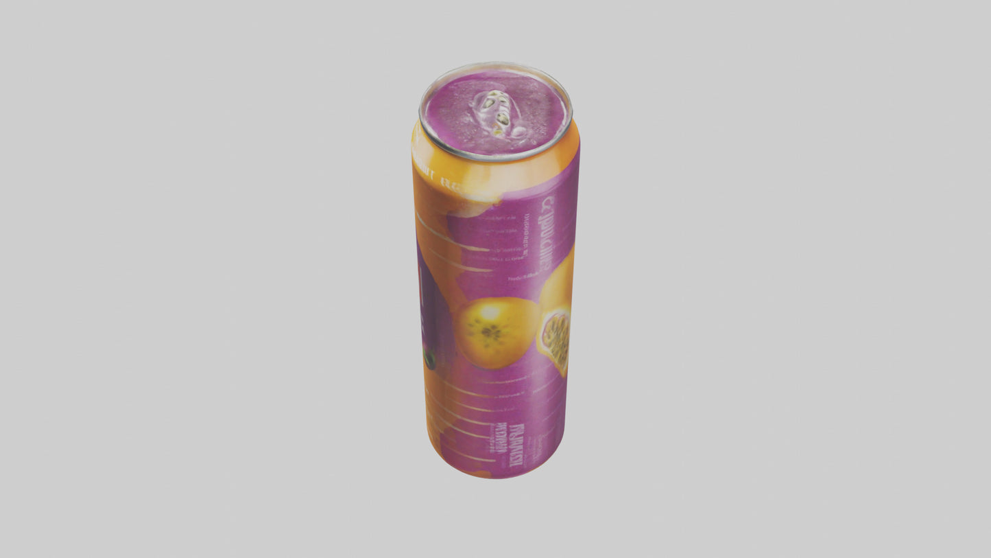 Passion fruit soda model VR / AR / low-poly