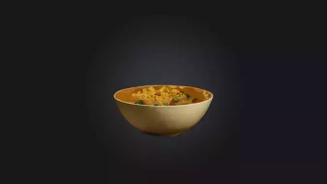3D model Pasta Bowl Model VR / AR / low-poly
