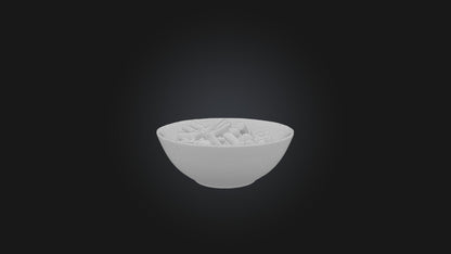 3D model Pasta Bowl Model VR / AR / low-poly