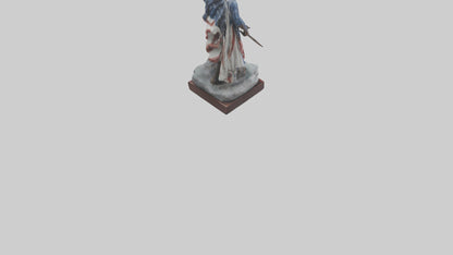 3D model Patriot Hero Statue model 2 VR / AR / low-poly