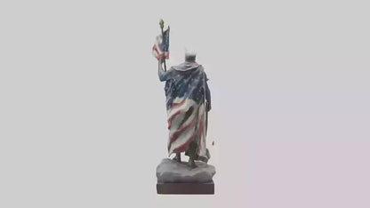 3D model Patriot Hero Statue model 2 VR / AR / low-poly
