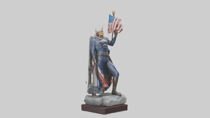 3D model Patriot Hero Statue model 2 VR / AR / low-poly