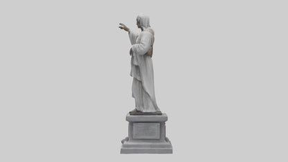3D model Peaceful Resistance statue model VR / AR / low-poly