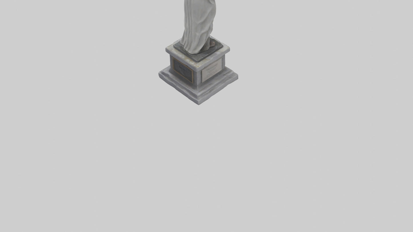 3D model Peaceful Resistance statue model VR / AR / low-poly