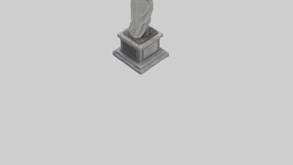 3D model Peaceful Resistance statue model VR / AR / low-poly