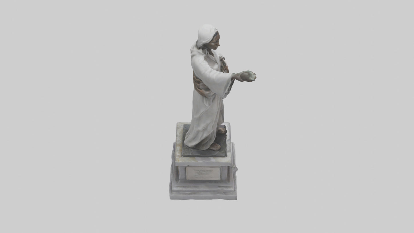 3D model Peaceful Resistance statue model VR / AR / low-poly