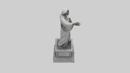 3D model Peaceful Resistance statue model VR / AR / low-poly
