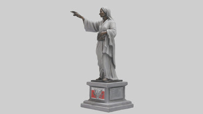 3D model Peaceful Resistance statue model VR / AR / low-poly
