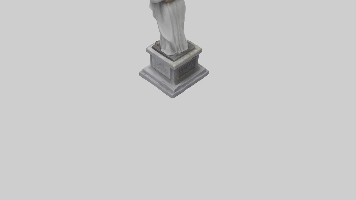 3D model Peaceful Resistance statue model VR / AR / low-poly