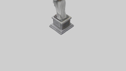 3D model Peaceful Resistance statue model VR / AR / low-poly