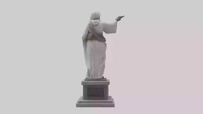 3D model Peaceful Resistance statue model VR / AR / low-poly