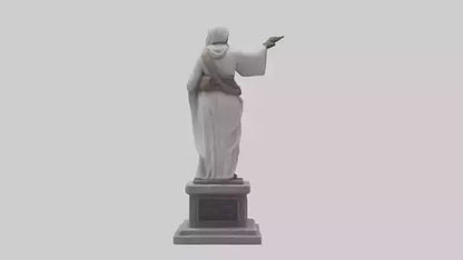 3D model Peaceful Resistance statue model VR / AR / low-poly