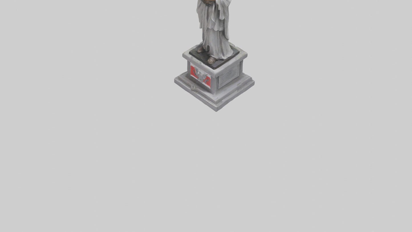 3D model Peaceful Resistance statue model VR / AR / low-poly