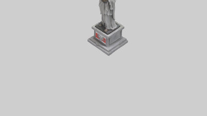 3D model Peaceful Resistance statue model VR / AR / low-poly