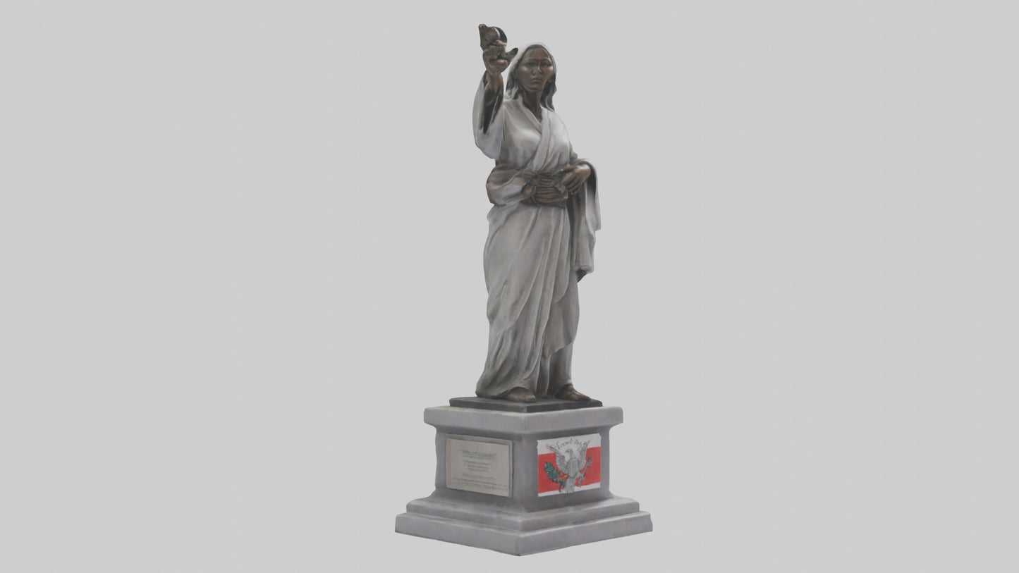 3D model Peaceful Resistance statue model VR / AR / low-poly