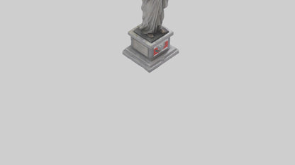 3D model Peaceful Resistance statue model VR / AR / low-poly